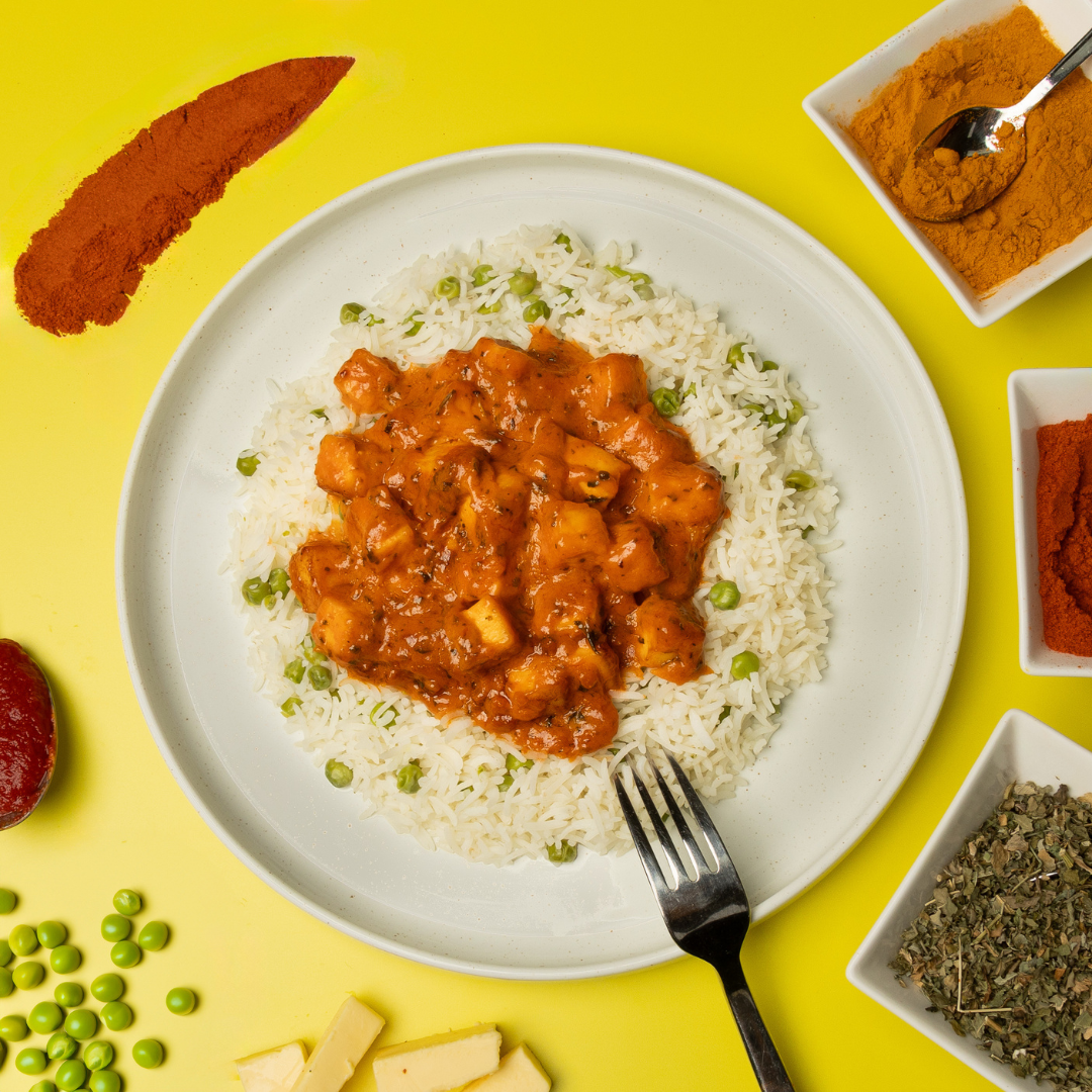 Butter Paneer and Peas Pilau (Regular)
