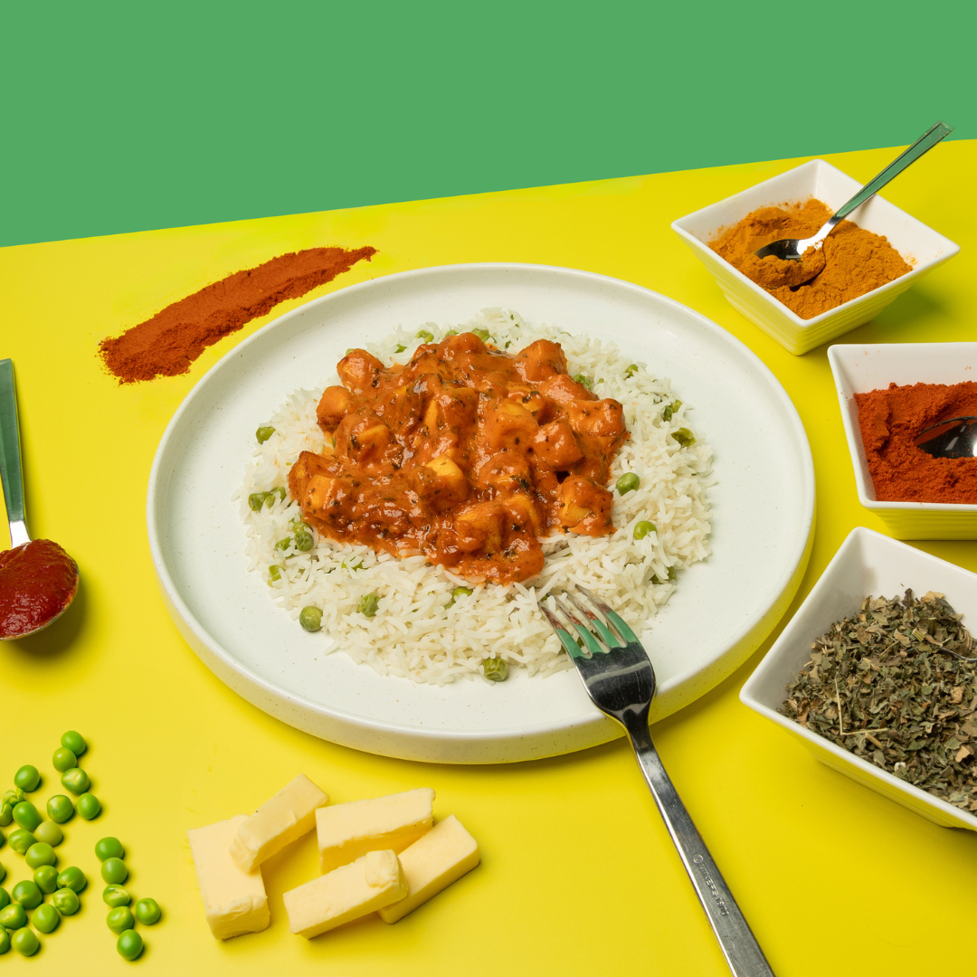 Butter Paneer and Peas Pilau (Regular)