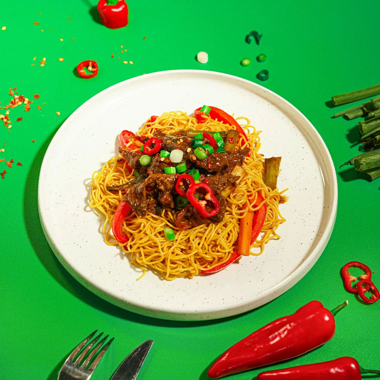 Mongolian Beef and Veg Noodles (Regular)
