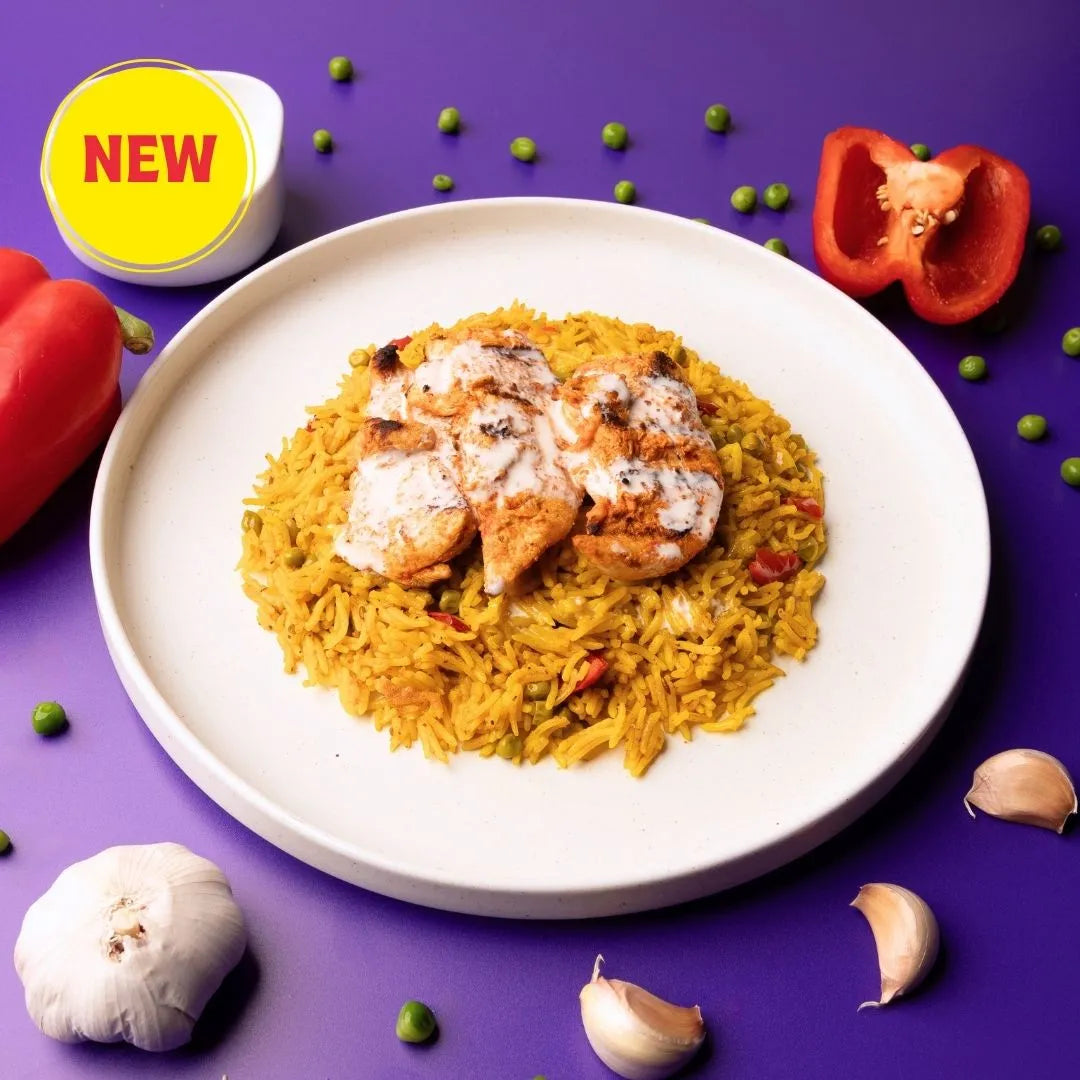 Peri Peri Chicken, Spiced Rice and Garlic Aioli (Large)