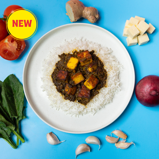 Palak Paneer and Rice
