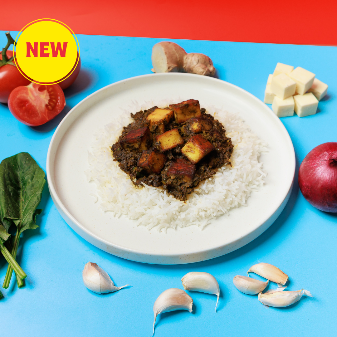 Palak Paneer and Rice