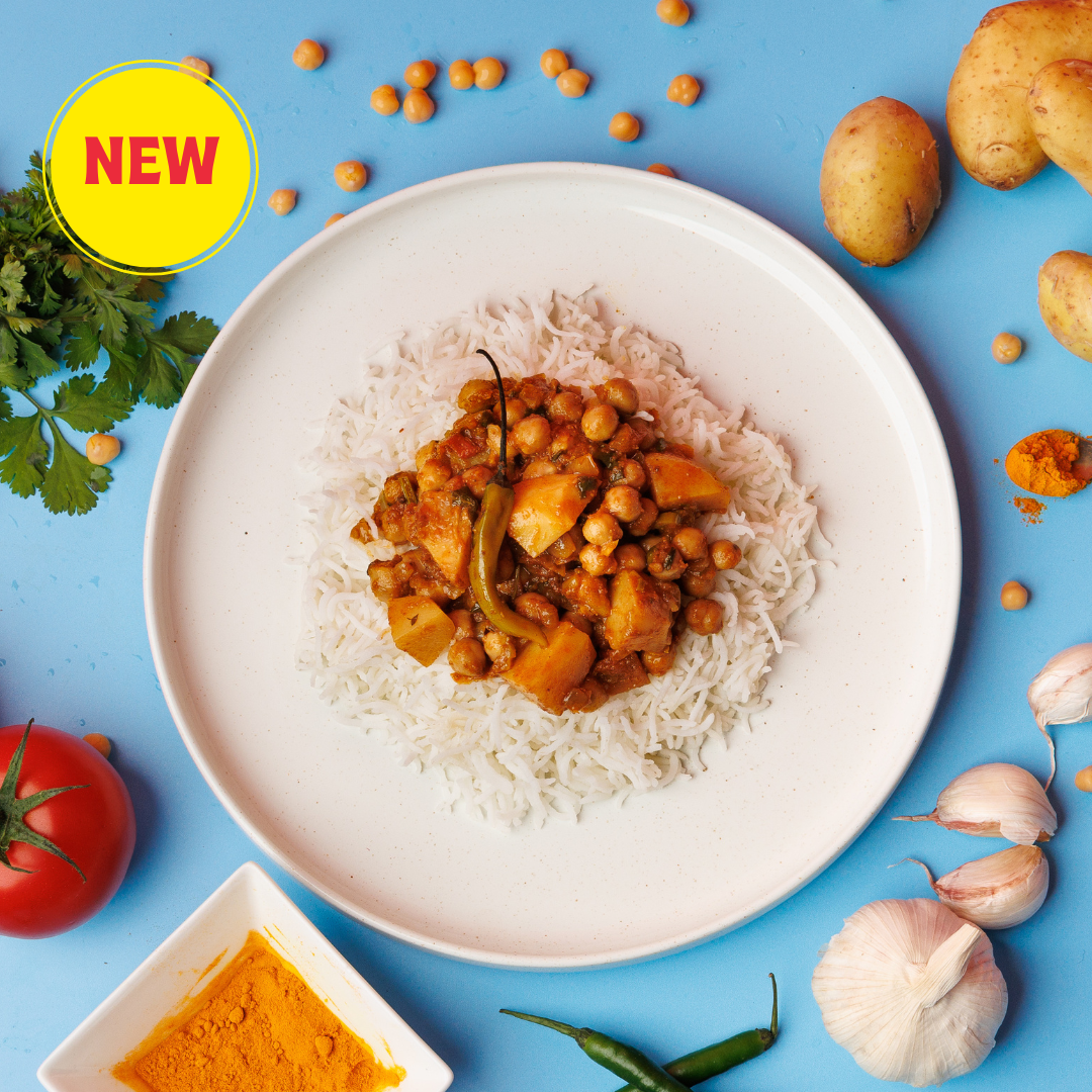Chana Aloo and Basmati Rice