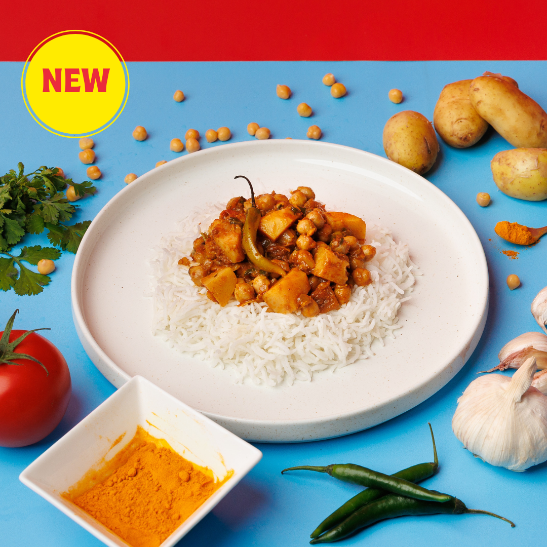 Chana Aloo and Basmati Rice