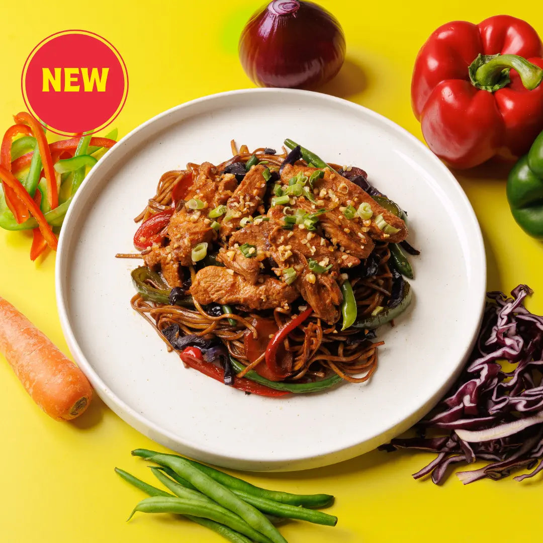 Hakka Chicken and Noodles Stir Fry