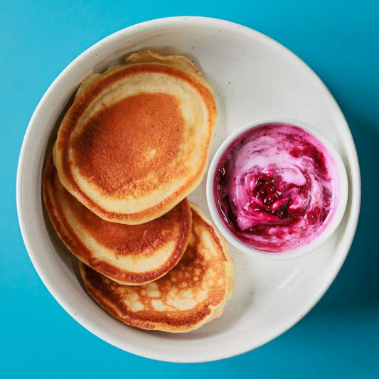 Protein Pancakes and Berry Compote