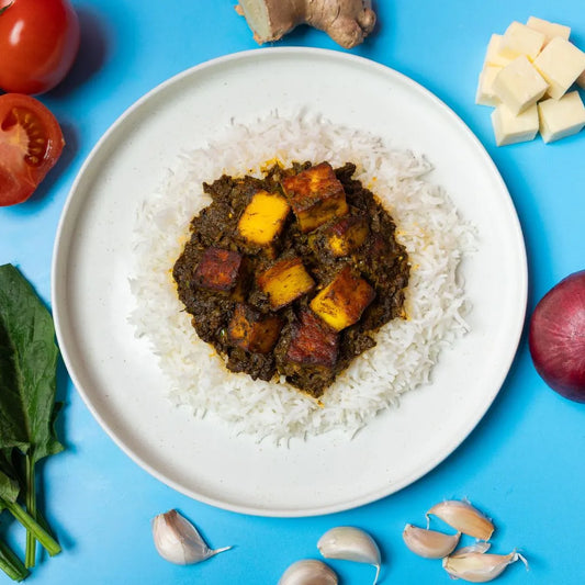 Palak Paneer and Rice