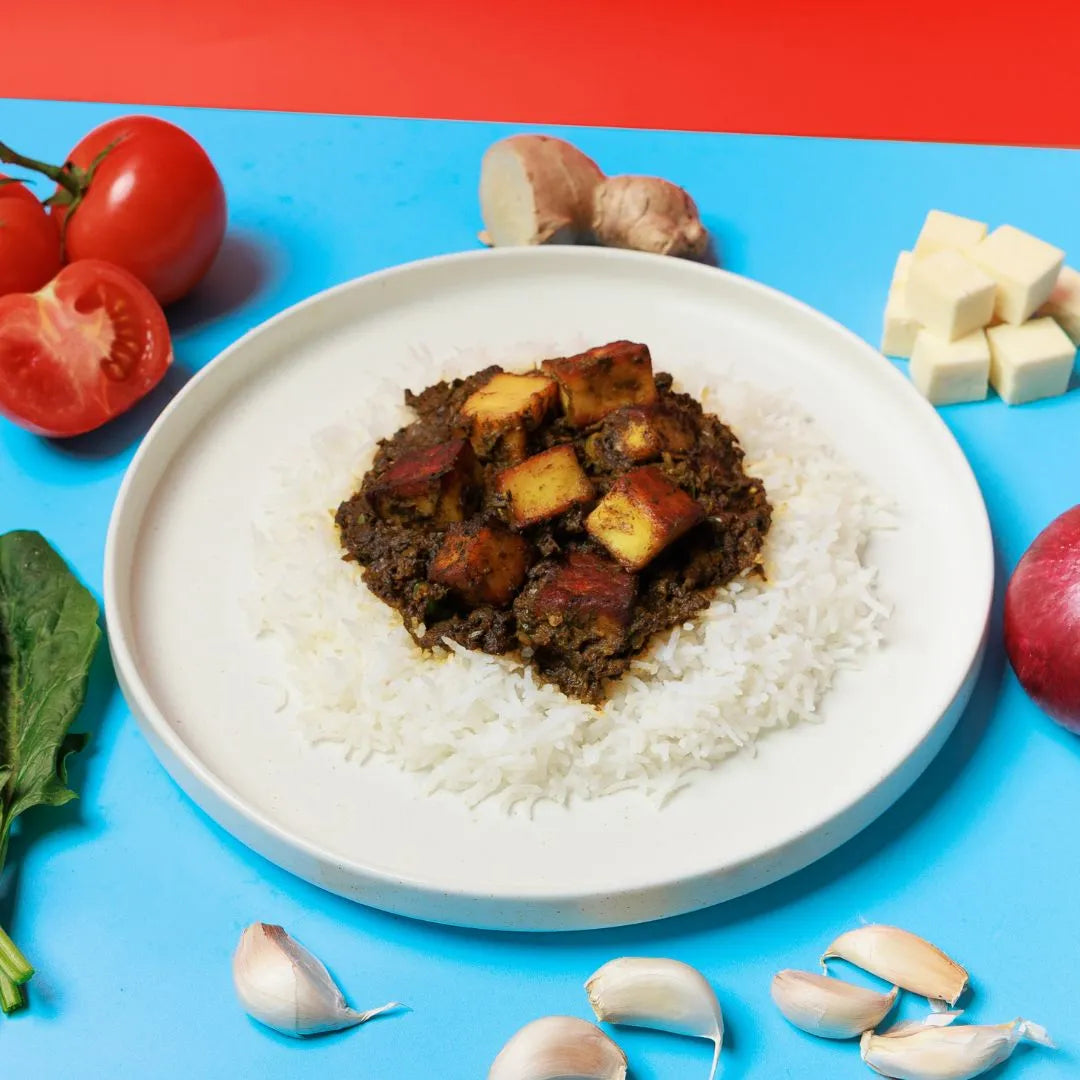 Palak Paneer and Rice (Large)