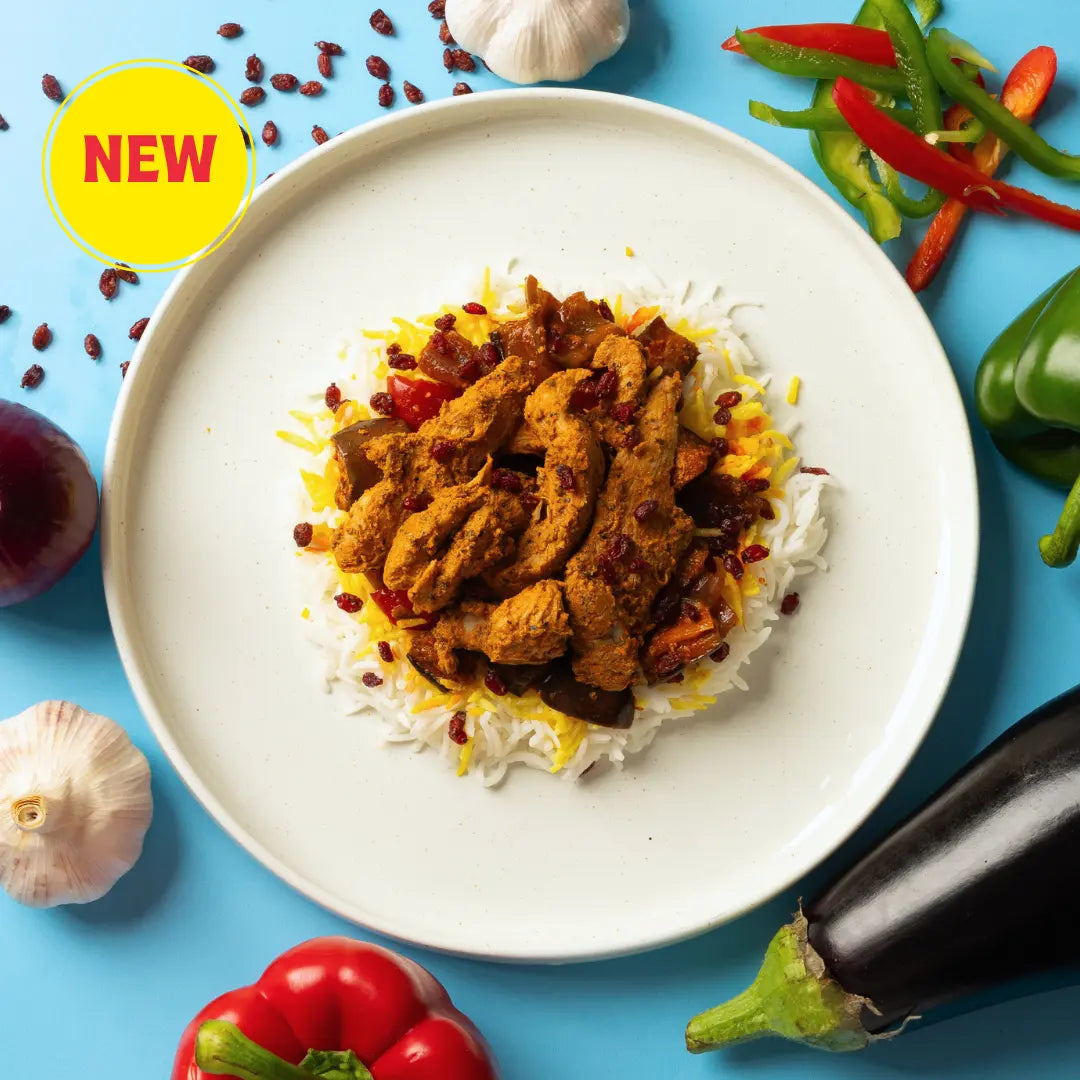 Shish Tawook, Grilled Veg and Saffron Rice (Regular)